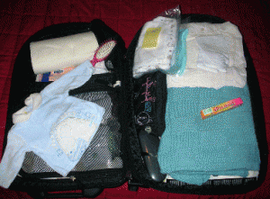 valigia da preparare per il parto
